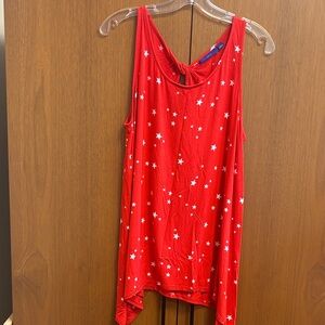 Apt. 9 Red Star Sleeveless Top